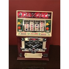 Elarque Dekoratif Obje ve Biblo Dekoratif Jackpot Şekilli Radyo ve Kaset Çalar ile Retro Atmosfer