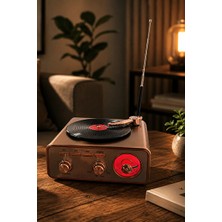 Elarque Nostaljik Radyo Nostaljik Tasarımlı Bluetooth Radyo ve Taşınabilir Hoparlör