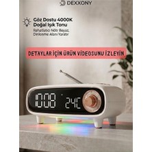 Elarque Alarm Saatli Radyo Fonksiyonlu Retro Bluetooth Radyo ile Çok Yönlü Kullanım