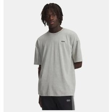 Under Armour Ua M Hw Os Logo Wash Ss Titanium
