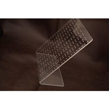 Elarque Makyaj & Takı Organizeri Şeffaf Ayaklı Küpe Standı, Modern ve Şık Tasarım, 14-18 cm