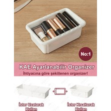 Elarque Makyaj & Takı Organizeri Genişleyebilir Makyaj Organizeri, Modüler Çekmece Içi Düzenleyici