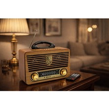 Elarque Nostaljik Radyo Kumandalı Renkli Tasarımlı , USB ve Bluetooth