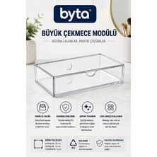 Elarque Makyaj & Takı Organizeri Büyük Şeffaf Çekmeceli Organizer – Çok Amaçlı Düzenleyici