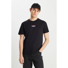 Wrangler Regular Fit Small Logo T-Shirt Siyah