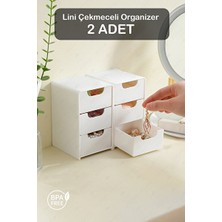 Elarque Makyaj & Takı Organizeri Mini 3 Çekmeceli Takı ve Hobi Organizer Seti