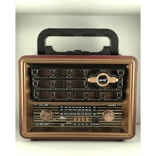 Elarque Nostaljik Radyo Nostaljik Ahşap Tasarımlı Bluetooth ve USB Bağlantılı Radyo
