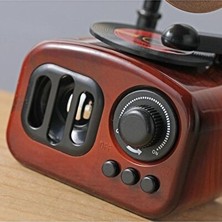 Elarque Nostaljik Radyo Nostaljik Tasarımlı Gramofon Müzik Kutusu, Vintage Atmosfer Yaratır