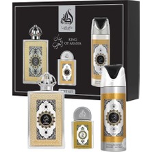 Lattafa Pride King Of Arabia Edp 100 ml + 20 ml + Deospray 200 ml Unisex Parfüm Seti