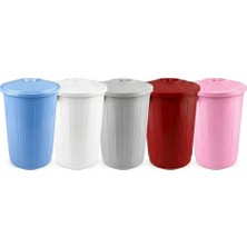 Ett Çöp Kovası 70 Lt Plastik Çöp Kovası Kapaklı Büyük Boy Çöp Bidonu Dayanıklı Çöp Kovası