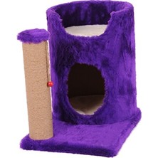 Elarque Kedi Tırmalaması Mor S4 Kedi Tırmalama Platformu - 55 cm Uzun ve Dayanıklı Tasarım