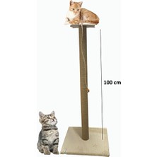 Elarque Kedi Tırmalaması 100 cm Büyük Kedi Tırmalama Tahtası