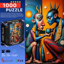 Soi Craft 1000 Parça Puzzle Mavi Bedende Kırmızı Ruh #6561