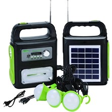 Elarque Solar Aydınlatma Güneş Enerjili USB Güçlü ve Radyo Sistemi
