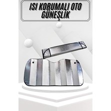Elarque Oto Güneşlik Perde Metalize Ön Cam Güneşlik, Güneş Işınlarını Yansıtarak Serinlik ve Koruma