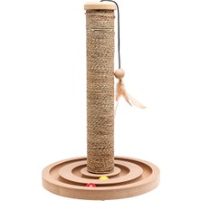 Elarque Kedi Tırmalaması Oyuncaklı Kedi Tırmalama Matı - 44X30CM Eğlenceli ve Dayanıklı