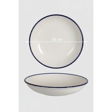 6'lı Venue Çukur Tabak 20.4cm Rim Lacivert Rinart