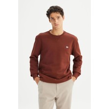 Lee Erkek Small Logo Sweatshirt Luxbrown