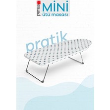 Elarque Ütü Masası ve Aksesuarı Pratik ve Ergonomik Mini Ütü Masası, 30X74 cm Kompakt Tasarım