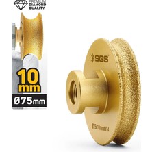 SGS2787 M14-75X10 mm Vakum Elmas Taşlama Diski Tam Profil