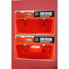 Elarque Oto Güneşlik Perde Kırmızı Holywood Sunvisor Güneşlik Takımı, Şık ve Kullanışlı Tasarım