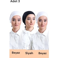 ALDAIYR 3 Adet Düz Dikişsiz Penye Bone