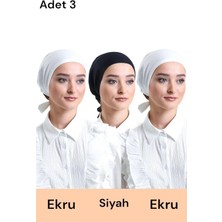 ALDAIYR 3 Adet Düz Dikişsiz Penye Bone