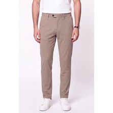 Efor Regular Fit Yan Cep Doku Desenli Beli Lastikli Bej Pantolon P 1212