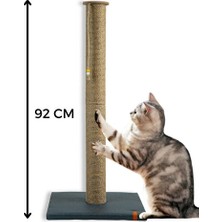 Elarque Kedi Tırmalaması 90 cm Uzun Kedi Tırmalama Tahtası ve Catnipli Minderli Tasarım