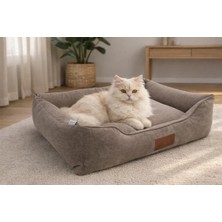 Empressco Üst Kalite Kedi-Köpek Yatağı. Kaydırmaz Taban ,yıkanabilir Kılıf 2 FERMUARLI,%100 Elyaflı. - Fiyatı