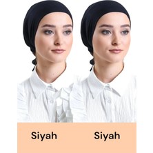 ALDAIYR 2 Adet Düz Dikişsiz Penye Bone