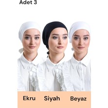 ALDAIYR 3 Adet Düz Dikişsiz Penye Bone