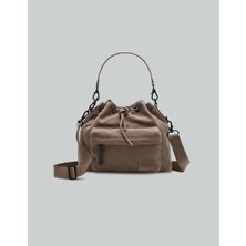Gaston Luga Splash Bucket Crossbody Çanta - Kahverengi