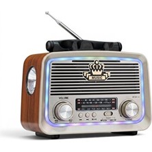 Elarque Alarm Saatli Radyo Mini Fenerli Bluetooth Radyo ile Güneş Enerjili Müzik Keyfi