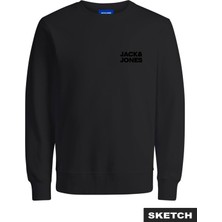 Jack & Jones Jorlogo Sweat Crew Neck Tr SS25 Black