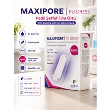 Maxipore Pu Dress Şeffaf Su Geçirmez Yara Örtüsü (9cm x 10CM)