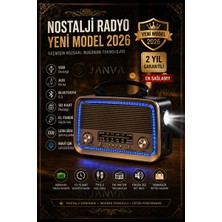 Elarque Nostaljik Radyo Klasik ve Bluetooth Müzik Kutusu