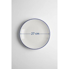 6'lı Valencia Servis Tabağı 27CM Rim Lacivert Rinart