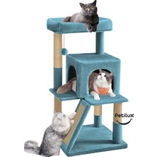 Elarque Kedi Tırmalaması Teraslı Dekoratif Kedi Evi - Hem Oyun Hem Tırmalama Alanı