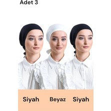 ALDAIYR 3 Adet Düz Dikişsiz Penye Bone