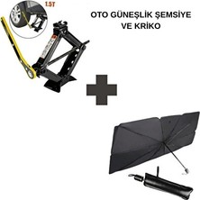 Elarque Oto Güneşlik Perde Siyah Katlanabilir Şemsiye Güneşlik,