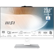 MSI Modern AM242P 1M-1224EU Intel Core 5 120U 8GB 512GB SSD Windows 11 Pro 23.8" All In One Bilgisayar
