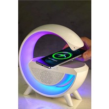 Elarque Bluetooth Hoparlör Çok Fonksiyonlu Kablosuz Şarjlı ve Saatli Müzik Çalar