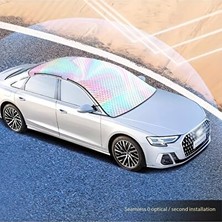 Elarque Oto Güneşlik Perde Tavan Koruma Dolu Brandası, Kar ve Buz Önleyici Oto Güneşlik