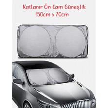 Elarque Oto Güneşlik Perde Katlanabilir Ön Güneşlik Koruma Şiltesi Uv