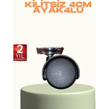 Elarque Ütü Masası ve Aksesuarı Kilitsiz Mini Tekerlek Ayaklar, 4 cm Set, Kolay Montaj ve Kullanım