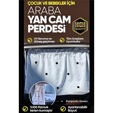 Elarque Oto Güneşlik Perde Bebekler Için 4 Mevsim Uyumlu Yan Cam Güneşlik