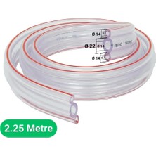 Empressco Süt Sağma Makinesi Üçlü Süt Hortumu (Ø14XØ22/Ø7XØ14MM) (2,25M - Kesili)