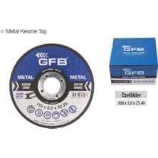 Gfb Metal Kesme Taş 300 x 3,0 x 25.40 5\'li Adet