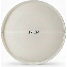 6'lı Toledo Pasta Tabağı 17CM Krem Rinart